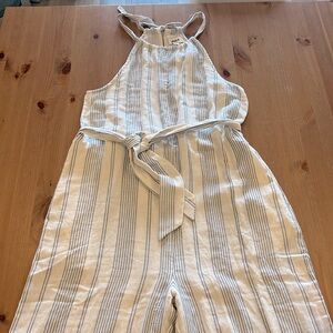 Pact Women's East Coast Stripe The Coastal Beach Halter Jumpsuit